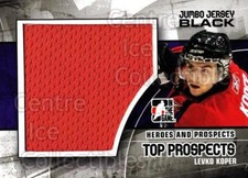 2010-11 ITG Heroes and Prospects Top Prospects Jersey Black #8 Levko Koper