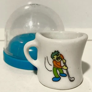GOLF Mini Ceramic Mug Vtg 1997 Sport Miniature Cup Vending Machine Capsule - Picture 1 of 4