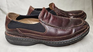 Timberland Driving Loafer Shoes Mens SZ 13 W Brown Leather Casual Round Moc Toe - Picture 1 of 9