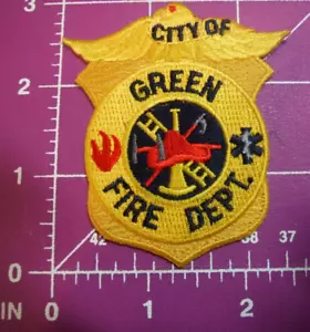 City of Green Fire Ems shield patch - Picture 1 of 2