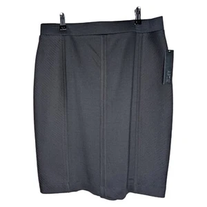 Apt. Falda Lápiz Recta 9 Ponte Cosida Mediana Negra Estilo Corbata Nueva con Etiquetas NUEVA Kohls - Imagen 1 de 10