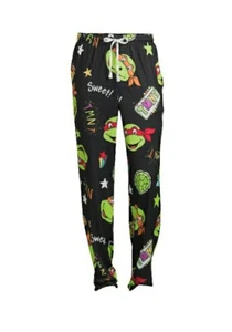 Teenage Mutant Ninja Turtles Men's Graphic Print Sleep Pants, Size Small (28-30) - Picture 1 of 4