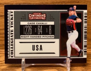 CADE CAVALLI Contenders Draft Picks Team USA PRIZM | 2019 Panini Elite Extra NAT - Picture 1 of 2