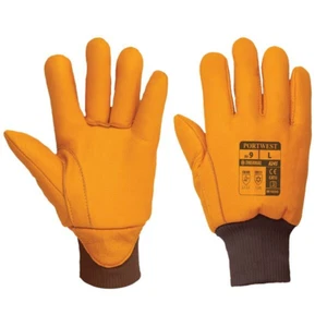 PORTWEST ANTARCTICA INSULATEX RIGGER GLOVE SIZE L & XL A245 OCW GRAIN LEATHER - Picture 1 of 1