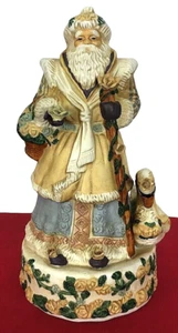 Porzellan Weihnachtsmann Spieluhr 1994 Artikel # 16092 Porzellan viktorianisch Weihnachten Neu im Karton - Bild 1 von 9