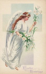 Vintage Easter Angel Postcard by Stetcher Series 778 A - Picture 1 of 2