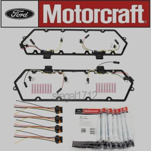 94-97 Ford 7.3 7.3L Powerstroke Diesel Valve Cover Gaskets Motorcraft Glow Plugs - Picture 1 of 8