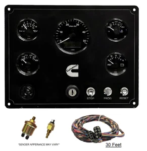 CUMMINS Marine Engine Control Panel with Senders and 8-Pin Extension Harness - Picture 1 of 1