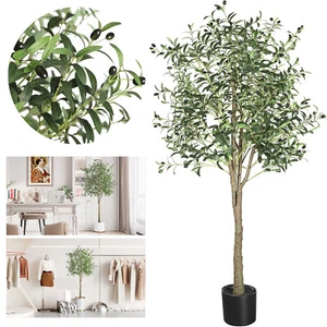 Olivenbaum Künstlich Kunstbaum Plastikpflanzen Pflanzen Dekoration 120/150/180CM - Bild 1 von 35