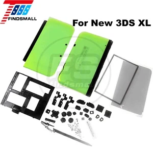 Carcasa Completa Carcasa Cubierta Repuesto para Nintendo 2015 Nueva 3DS XL LL Verde - Imagen 1 de 5