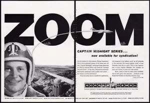 CAPTAIN MIDNIGHT__Original 1955 Trade AD / TV promo__Richard Webb__Jet Jackson - Picture 1 of 3