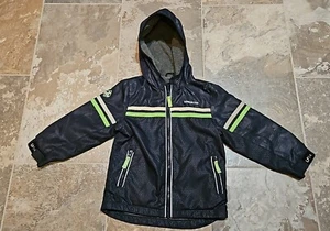 London Fog Kids Size 5 Navy Blue Hooded Fleece Lined Jacket  - Picture 1 of 11