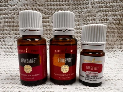 Mezclas Longevidad y Abundancia Young Living Aceite Esencial Premium 15 ml Sellado Nuevo Foto 1 de 4