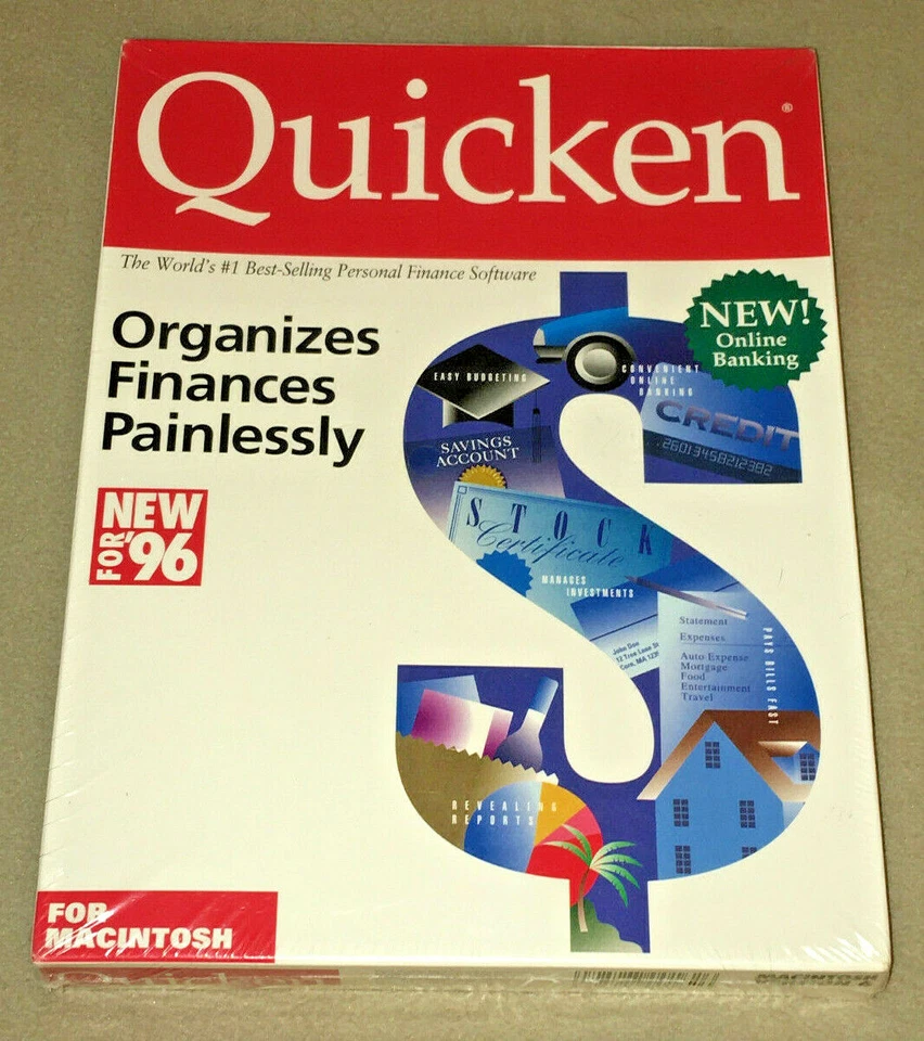 Quicken Macintosh Version 6 (3.5") {NEW-SEALED-SHRINK-NEAR MINT} - Image 1 of 4