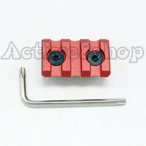 Red Anodized 3/5/7/9/11/13 Slot M-Loc Picatinny/ Rail Section Hunting - Picture 1 of 15