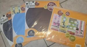 Brewster Wall Pops! 5 Dots 1 Color Stylin (2)Brown & (2)Blue 13” circles (5/pkg)