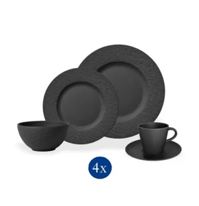NEW V&B Manufacture Rock Dinner Set Black 20pce - Picture 1 of 1