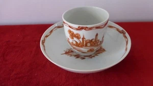 Porcelaine Paris. Tasse café .Fin XVIII/XIXème. Antique Cup saucer. - Picture 1 of 11