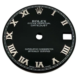 Genuine Rolex Oyster Perpetual Datejust 31mm Roman Dial Black & Steel 178274 - Picture 1 of 4