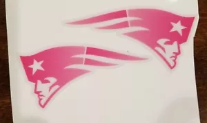 Patriots Pink Mini Helmet Decals - Picture 1 of 1