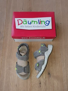 Sandalen Gr. 31 Däumling schmal NOAH Leder olivgrün Klettverschluss D-CRAFT - Bild 1 von 7