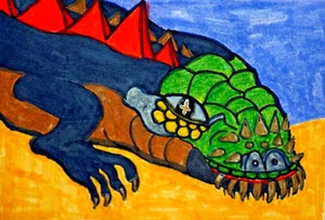 Colour Pencils / Pen Drawing Titled Royka Cassandra 105 x 148mm B Ulikowska 2024 - Picture 1 of 10