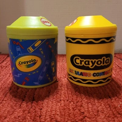 Contenedor Térmico CRAYOLA Aislado Alimentos Snack Golosinas Almacenamiento 2 Por 1 Precio Foto 1 de 4