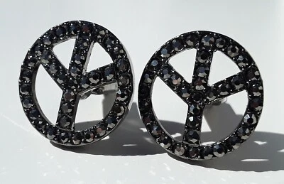 Gemelos GUNMETAL GRIS CROMO METÁLICO Y MARCASITA PAZ Foto 1 de 2