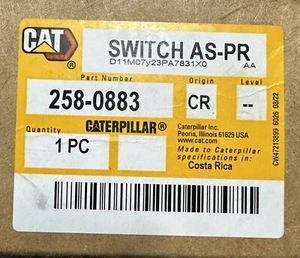 Cat Switch Assy 258-0883.  Caterpillar Switch As Proximity 2580883 - Picture 1 of 3