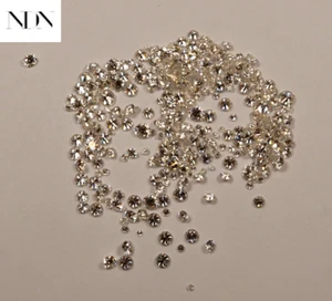 0.50 CTW Natural Loose G/H VS2 Diamond Lot - Round - 1-3mm (mixed) - 1/2 Carat - Picture 1 of 4