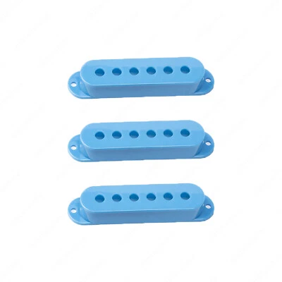 3 Pcs Plastic SSS Single Coil Pickup Covers For Fender SQ Strat multiColors - Image 1 of 2