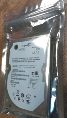 Seagate Momentus ST91608220AS pn: 9DB234-143 QR: 100440064 fw: 3.ALE  160GB NEW - Image 1 of 4
