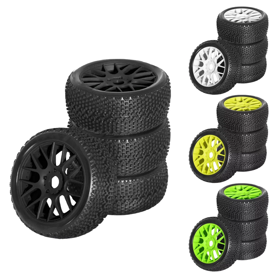 4x 17mm Hex TIRES & Wheels For 1/8 RC ARRMA Typhon Talion Traxxas HPI HSP Losi - Image 1 of 4
