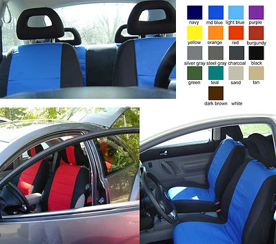 Fundas de asiento de coche delanteras + traseras de algodón para VW Beetle 1998-2018 elige el color... Foto 1 de 2