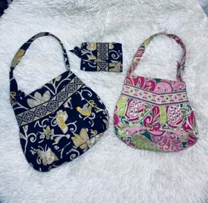 Vera Bradley Purse Tiny Small Bag Lot Paisley Southern Design Paisley Pink # 1 - Picture 1 of 7
