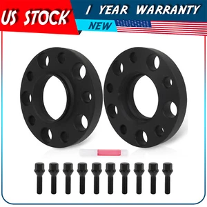 2 Pcs 20mm 5x120 12x1.5 Studs Wheel Spacers For BMW M3 650i 330i 530i Z3 Z4 Z8 - Picture 1 of 11