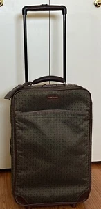 Hartmann luggage Diamond Jacquard Leather wings 22” bag 2-Wheels Carry On - Picture 1 of 18