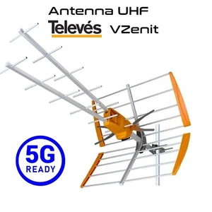 Televes Zenit 5G Antenna TV alto guadagno UHF CH.21-48 filtro LTE 149221 - Foto 1 di 1
