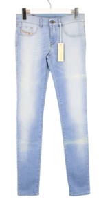 Pantalones de mezclilla elásticos DIESEL Livier súper ajustados cintura baja 0603G para mujer W29 cremallera - Imagen 1 de 14