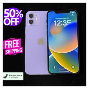 Apple iPhone 12 64GB/128GB - Como Nuevo - Negro/Azul/Rojo - Verizon/AT&T - Imagen 1 de 8