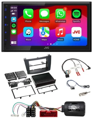JVC Bluetooth 2DIN Lenkrad DAB USB Autoradio für Mazda 3 09-13 analog - Bild 1 von 4