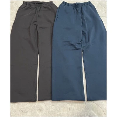 2 件装 Yeezy Gap Balenciaga 运动裤 宽腿 宽松 抓绒 尺寸 M — 第 1/4 张图片