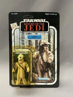 1983 Kenner Star Wars Logray ROTJ MOC 65-Back Return Of The Jedi Complete - Image 1 of 4