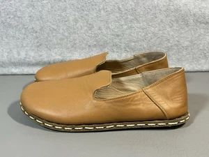 Zapatos sin cordones RAUM para mujer descalzos puesta a tierra bronceado natural talla 8 M cuero EE. UU. - Imagen 1 de 17