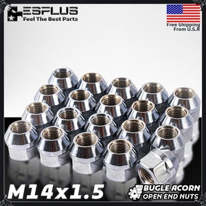 24Pc 14x1.5 Open End Acorn Bulge Lug Nuts For Chevy GMC Silverado Sierra 1500 - Picture 1 of 8