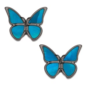 Pendientes mariposa morfo azul - Imagen 1 de 2