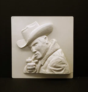 Molde de arte 3D de plástico para vaquero para fumar Western - ¿Mantenerlo iluminado? Greg Kelsey? - Imagen 1 de 8