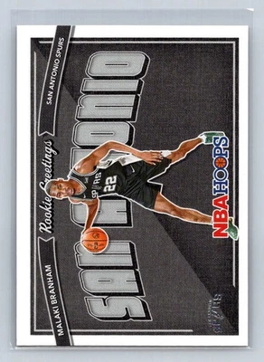 2022 NBA Hoops Rookie Greetings #20 Malaki Branham Rc  San Antonio Spurs B10 - Image 1 of 2