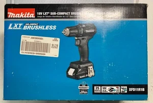 Makita 18V LXT Sub-Compact Brushless 1/2" Driver-Drill Kit W/ Battery & Charger - Picture 1 of 3