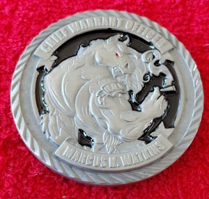 US NAVY CHIEF WARRENT OFFICER CHALLENGE COIN NAVY ARMY USMC - Bild 1 von 2